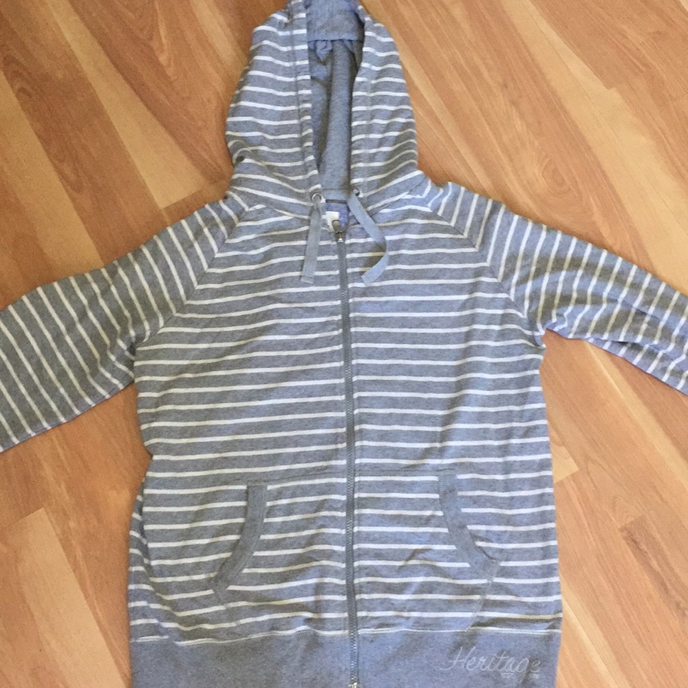 Heritage Striped Zip-up Hoodie